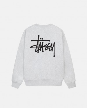 Stussy Basic Stussy Crew - Unisex Hoodies Grijs | ANLDF37445