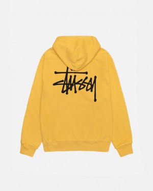 Stussy Basic Stussy Hoodie Pigment Dyed - Unisex Hoodies Oranje | NLJVR33653