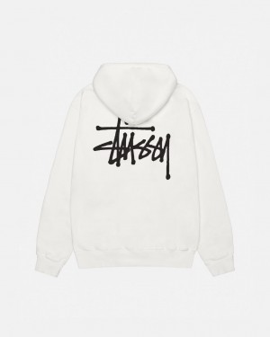 Stussy Basic Stussy Hoodie Pigment Dyed - Unisex Hoodies Beige | ANLDF54859