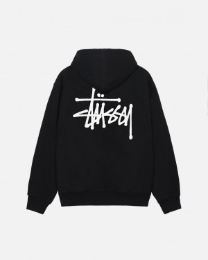 Stussy Basic Stussy Hoodie - Unisex Hoodies Zwart | NLQAV72436