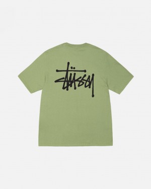 Stussy Basic Stussy Tee - Unisex Shortsleeve Groen | MNLHR29425