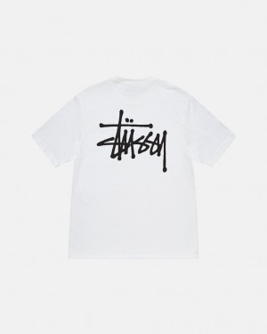 Stussy Basic Stussy Tee - Unisex Shortsleeve Wit | NLIIZ20433