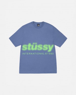 Stussy Blur Tee - Unisex Shortsleeve Blauw | NLJBT62836