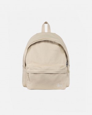 Stussy Canvas Backpack - Unisex Bags Beige | NLNEJ82917