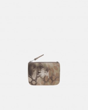 Stussy Canvas Coin Pouch - Unisex Bags Grijs | DNLKV15149