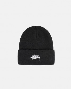 Stussy Cuff Beanie Stock - Unisex Zwart | ANLDF13190