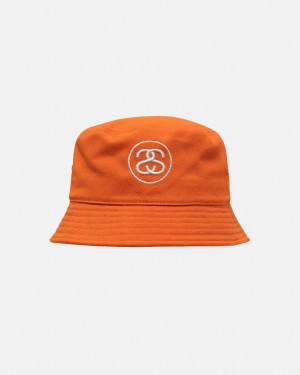 Stussy Deep Bucket Hat SS Link - Unisex Oranje | DNLVO64133