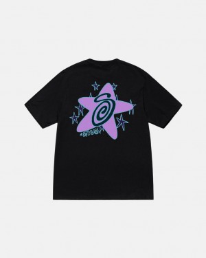 Stussy Galaxy Tee - Unisex Shortsleeve Zwart | UNLND67031