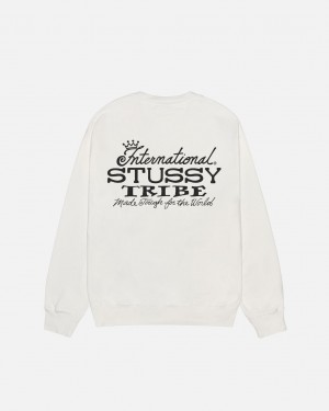 Stussy IST Crew Pigment Dyed - Unisex Hoodies Beige | NLQAV82185