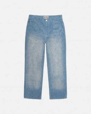 Stussy Klassieke Jean Faded Corduroy - Unisex Denim Blauw | ANLWC86102