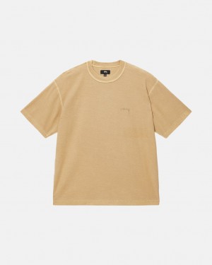 Stussy Lazy Tee - Unisex Longsleeve T-Shirts Goud | PNLER21466