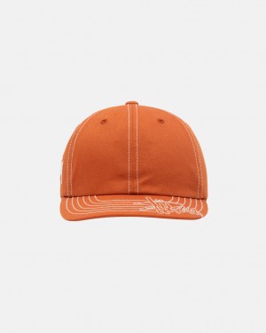 Stussy Low Pro Basic Stitch Strapback - Unisex Oranje | DNLVO44860