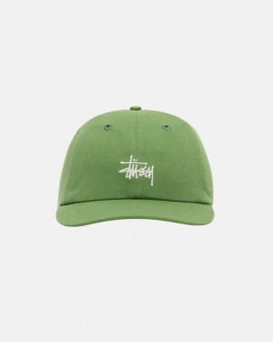 Stussy Low Pro Basic Stock Strapback - Unisex Groen | TNLWZ31503