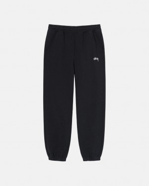 Stussy Stock Logo Sweatpant - Unisex Pants Zwart | UNLTG58899