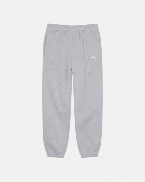 Stussy Stock Logo Sweatpant - Unisex Pants Grijs | NLCVG47654