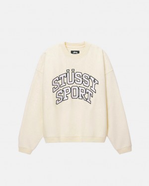 Stussy Stüssy Sport Relaxed Oversized Crew - Unisex Hoodies Wit | NLZPD26290