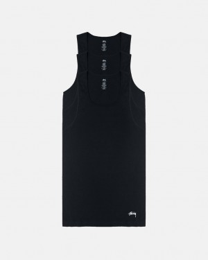 Stussy Stussy Tank Undershirt - Unisex Sweaters Knits Zwart | NLJVR18699