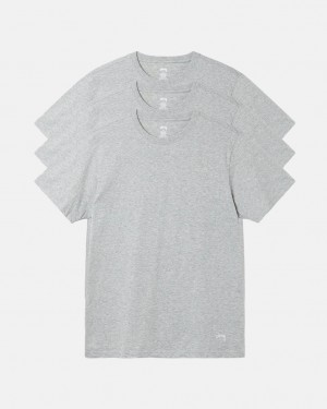 Stussy Stussy Undershirt - Unisex Sweaters Knits Grijs | NLXBR13762