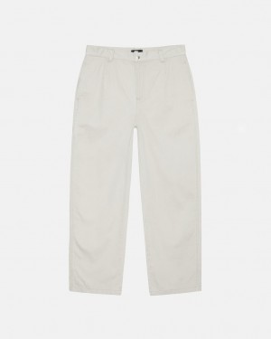 Stussy Workgear Trouser Twill - Unisex Pants Wit | NLDYB52668