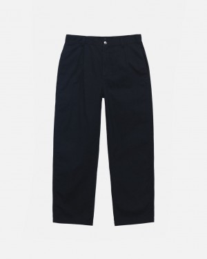 Stussy Workgear Trouser Twill - Unisex Pants Zwart | BNLSO26809