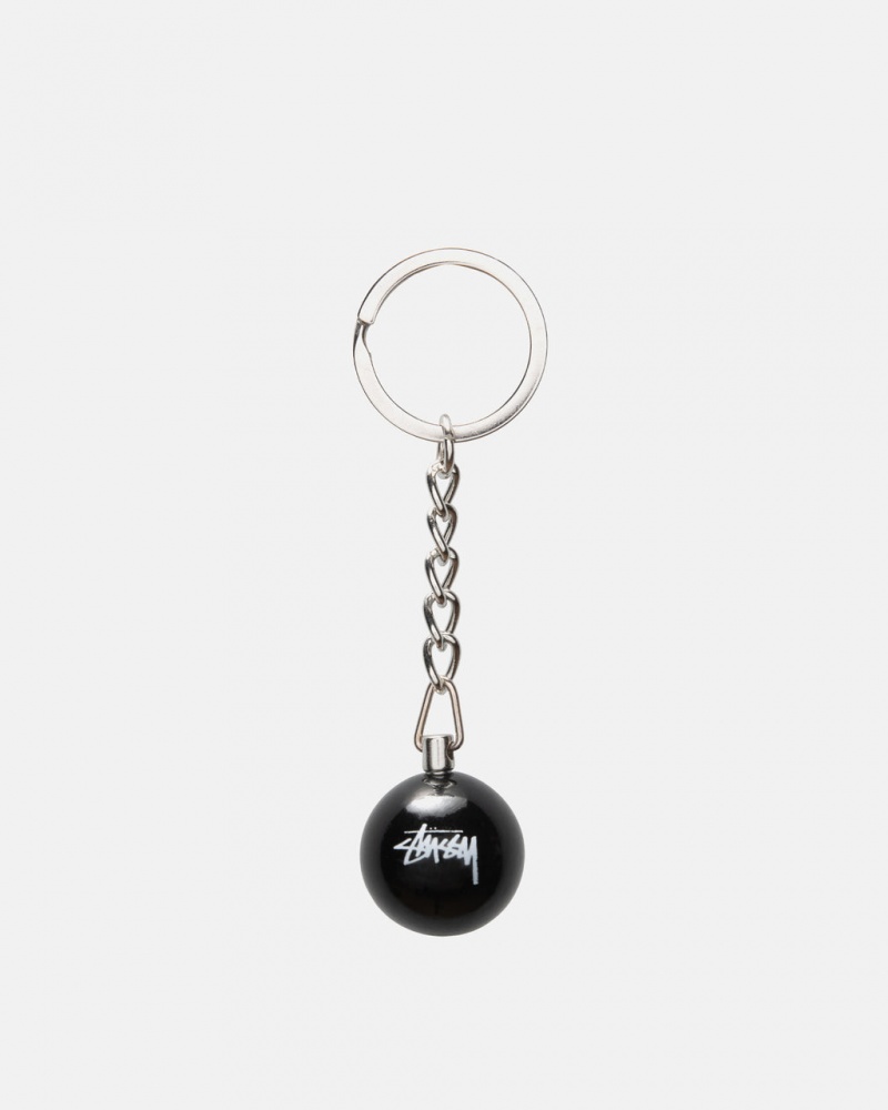 Stussy 8 Ball Keychain - Home Goods Zwart | NLZDE55821