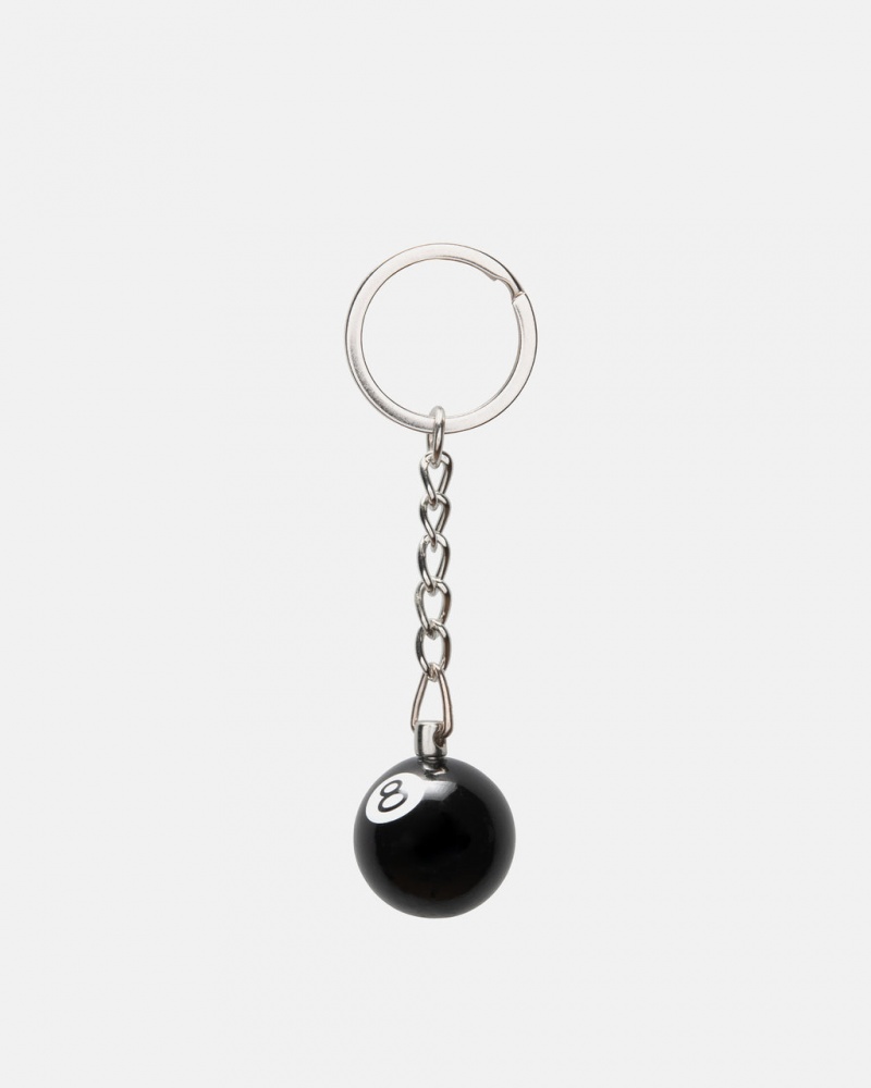 Stussy 8 Ball Keychain - Home Goods Zwart | NLZDE55821