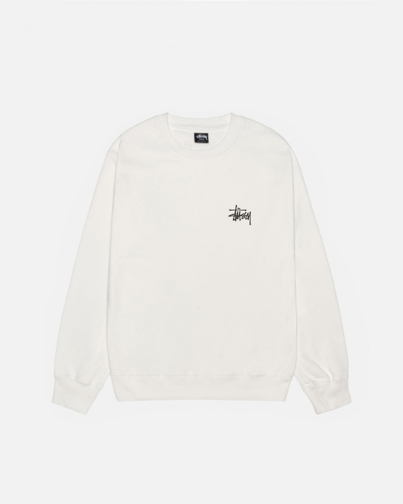 Stussy Basic Stussy Crew Pigment Dyed - Unisex Hoodies Beige | MNLHR41925