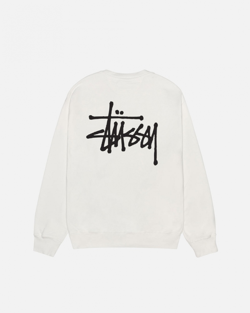 Stussy Basic Stussy Crew Pigment Dyed - Unisex Hoodies Beige | MNLHR41925