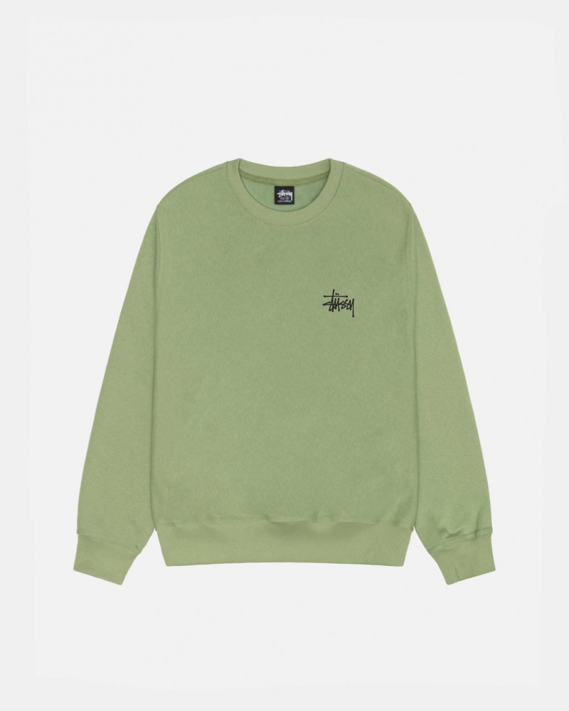 Stussy Basic Stussy Crew - Unisex Hoodies Groen | NLEGJ99428