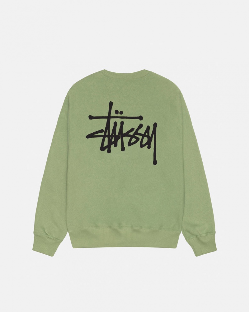 Stussy Basic Stussy Crew - Unisex Hoodies Groen | NLEGJ99428