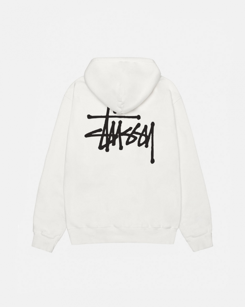 Stussy Basic Stussy Hoodie Pigment Dyed - Unisex Hoodies Beige | ANLDF54859