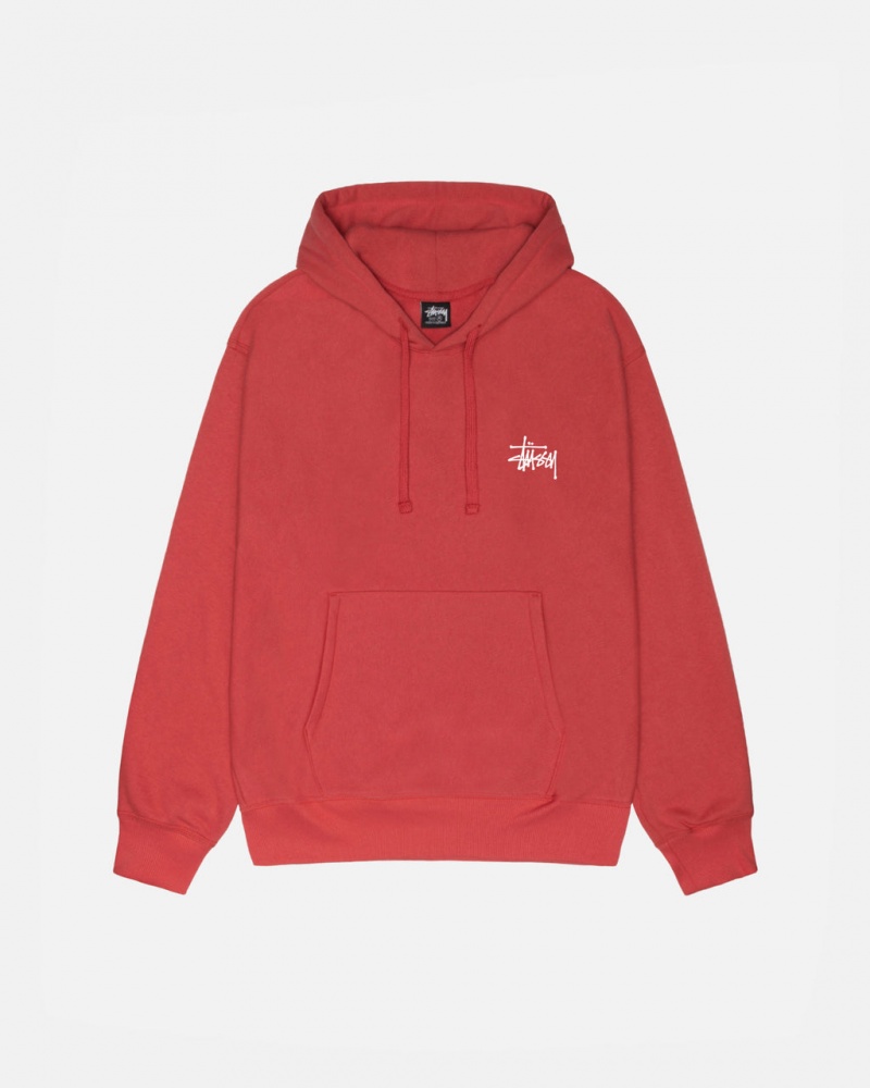 Stussy Basic Stussy Hoodie - Unisex Hoodies Rood | NLQAV94065