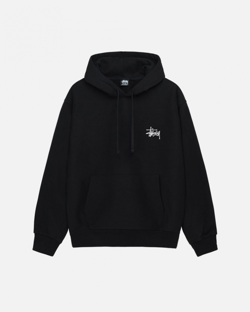 Stussy Basic Stussy Hoodie - Unisex Hoodies Zwart | NLQAV72436