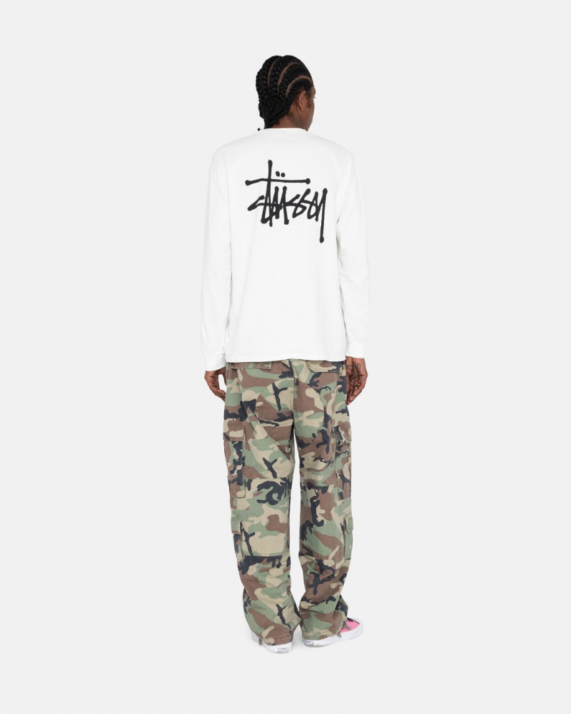 Stussy Basic Stussy LS Tee - Mens Tees Wit | LNLTR47981