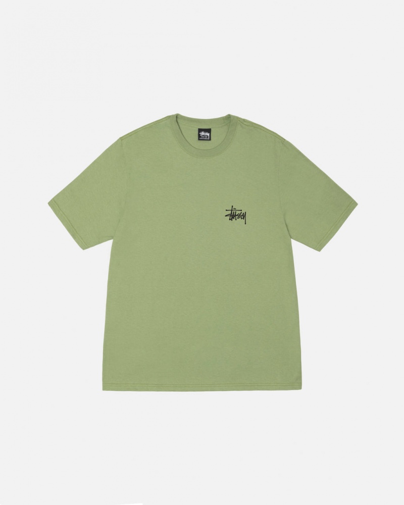 Stussy Basic Stussy Tee - Unisex Shortsleeve Groen | MNLHR29425