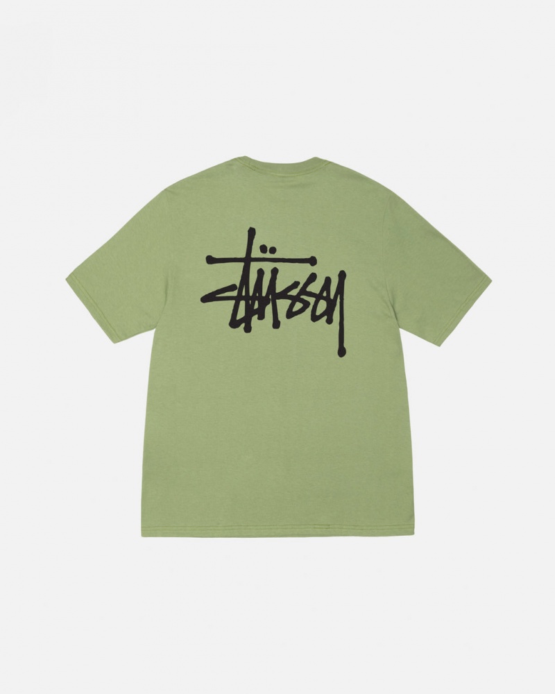 Stussy Basic Stussy Tee - Unisex Shortsleeve Groen | MNLHR29425