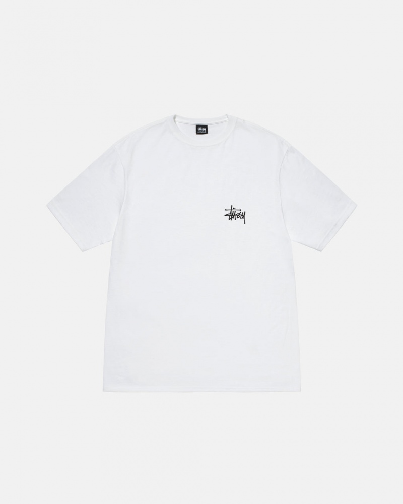 Stussy Basic Stussy Tee - Unisex Shortsleeve Wit | NLIIZ20433