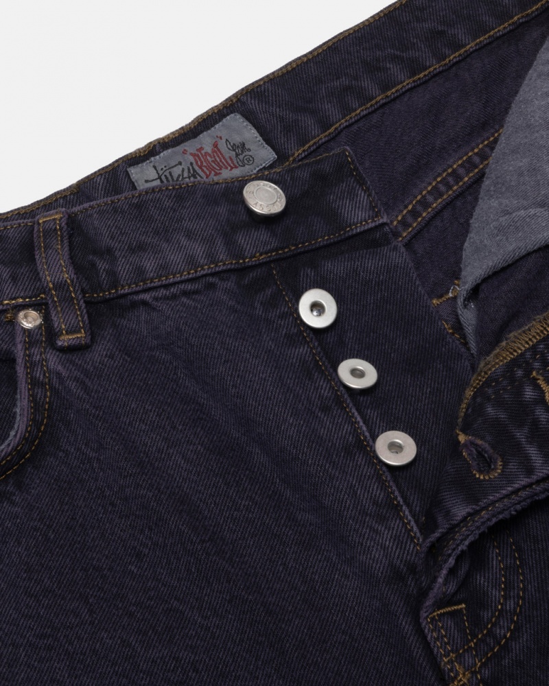 Stussy Big Ol& Jean Denim - Unisex Denim Zwart | QNLUV67828