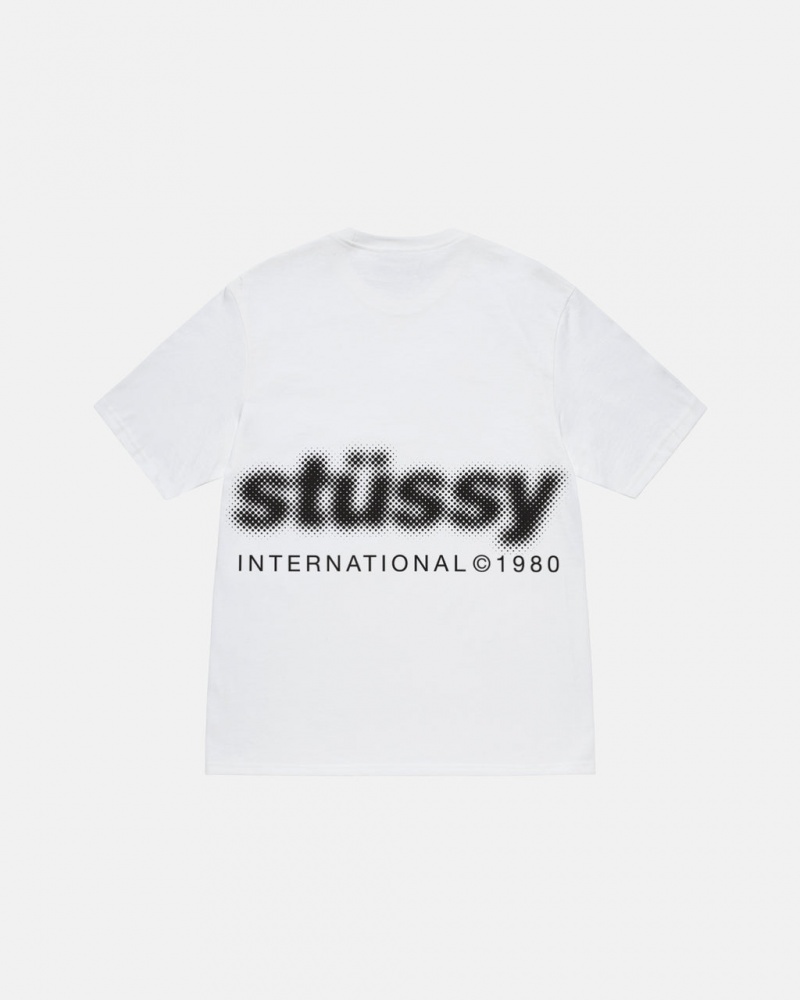 Stussy Blur Tee - Unisex Shortsleeve Wit | TNLPQ80705