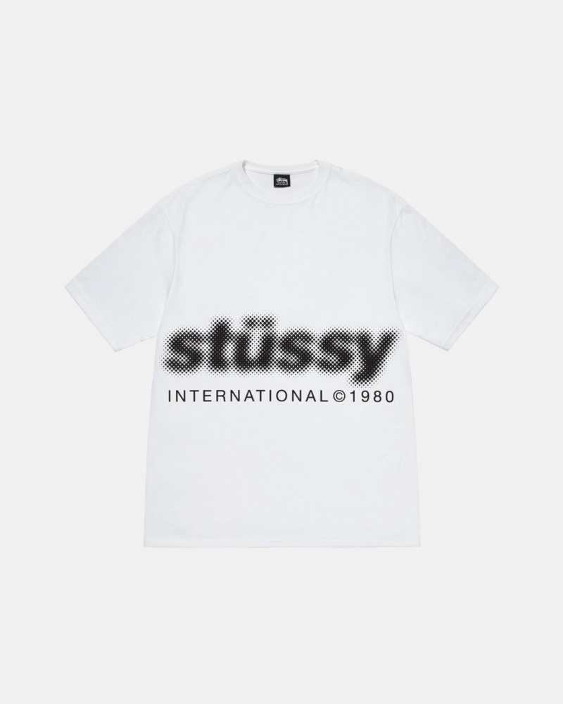 Stussy Blur Tee - Unisex Shortsleeve Wit | TNLPQ80705