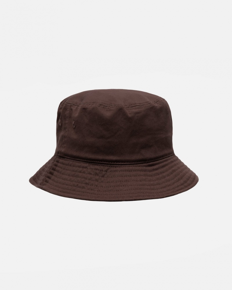 Stussy Bucket Hat Big Stock - Unisex Chocola | DNLVO53614