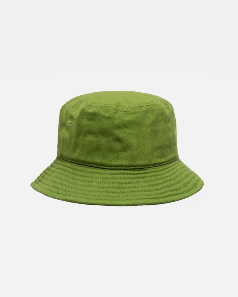 Stussy Bucket Hat Big Stock - Unisex Groen | ANLWC63939