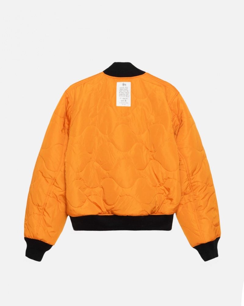 Stussy Built Reversible Bomber Jacket - Unisex Jackets Zwart | DNLKV96906