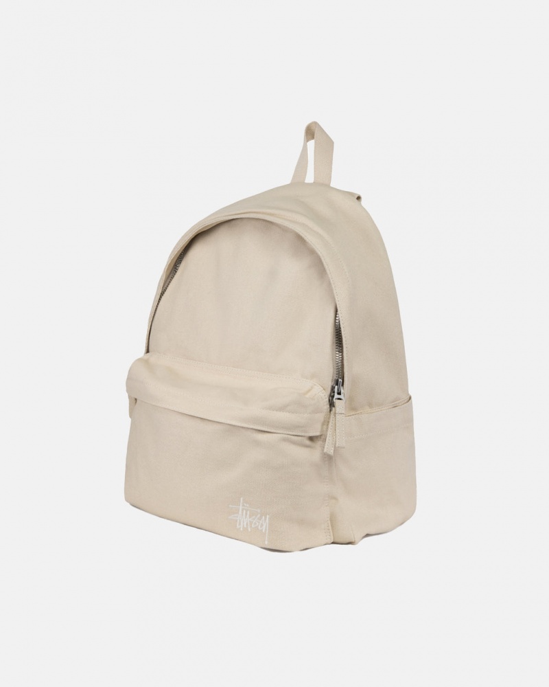 Stussy Canvas Backpack - Unisex Bags Beige | NLNEJ82917