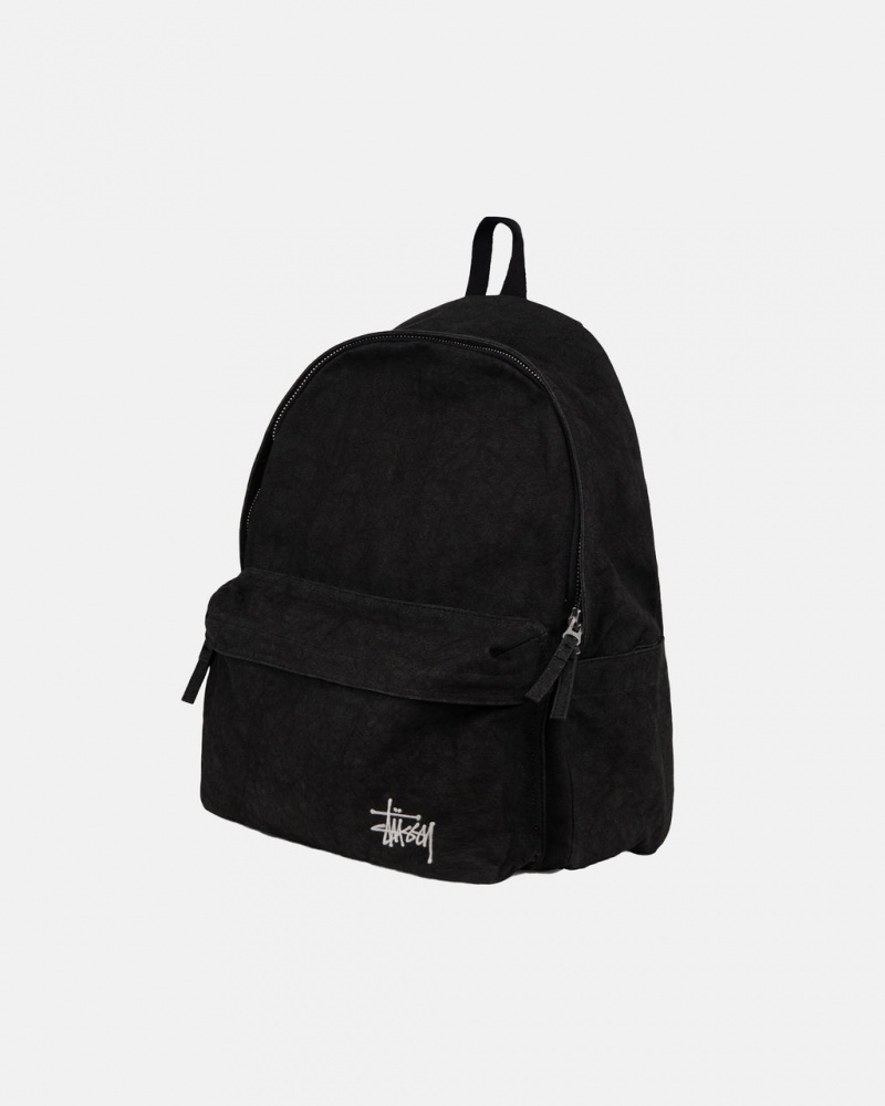 Stussy Canvas Backpack - Unisex Bags Zwart | TNLPQ76908