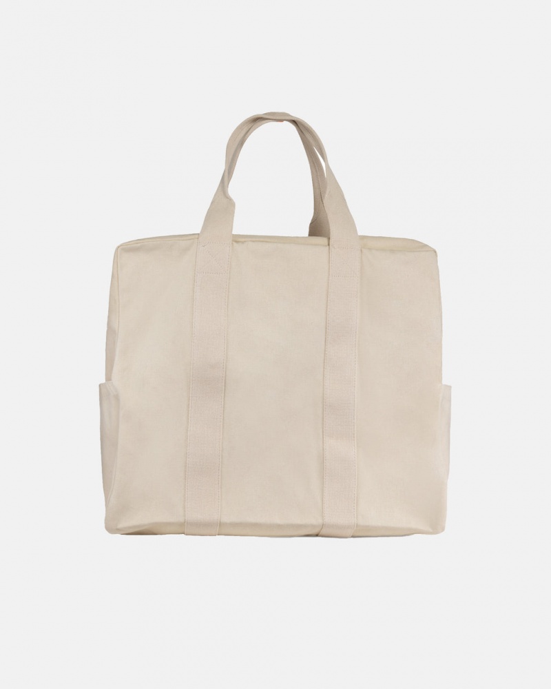 Stussy Canvas Flight Bag - Unisex Bags Beige | XNLBH87560