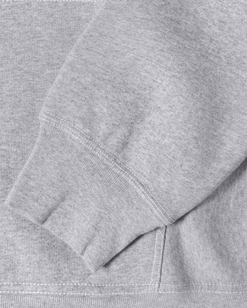 Stussy Contrast Stitch Label Hoodie - Unisex Hoodies Grijs | NLEGJ91608