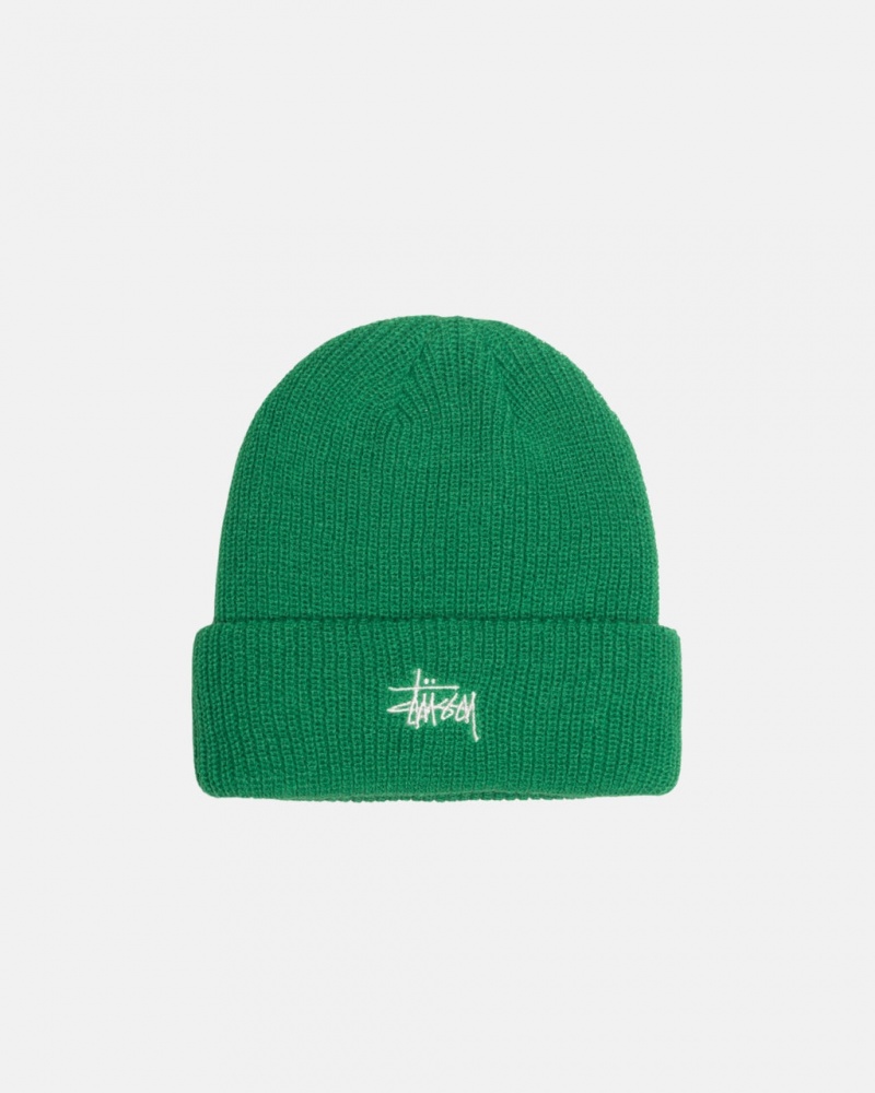 Stussy Cuff Beanie Basic - Unisex Groen | NLIIZ84243