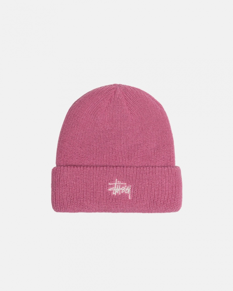 Stussy Cuff Beanie Basic - Unisex Roze | BNLSO28957