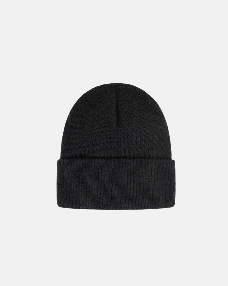 Stussy Cuff Beanie Stock - Unisex Zwart | ANLDF13190